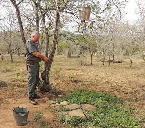 Shower Under A Tree In Hluhluwe Imfolozi Game REserve